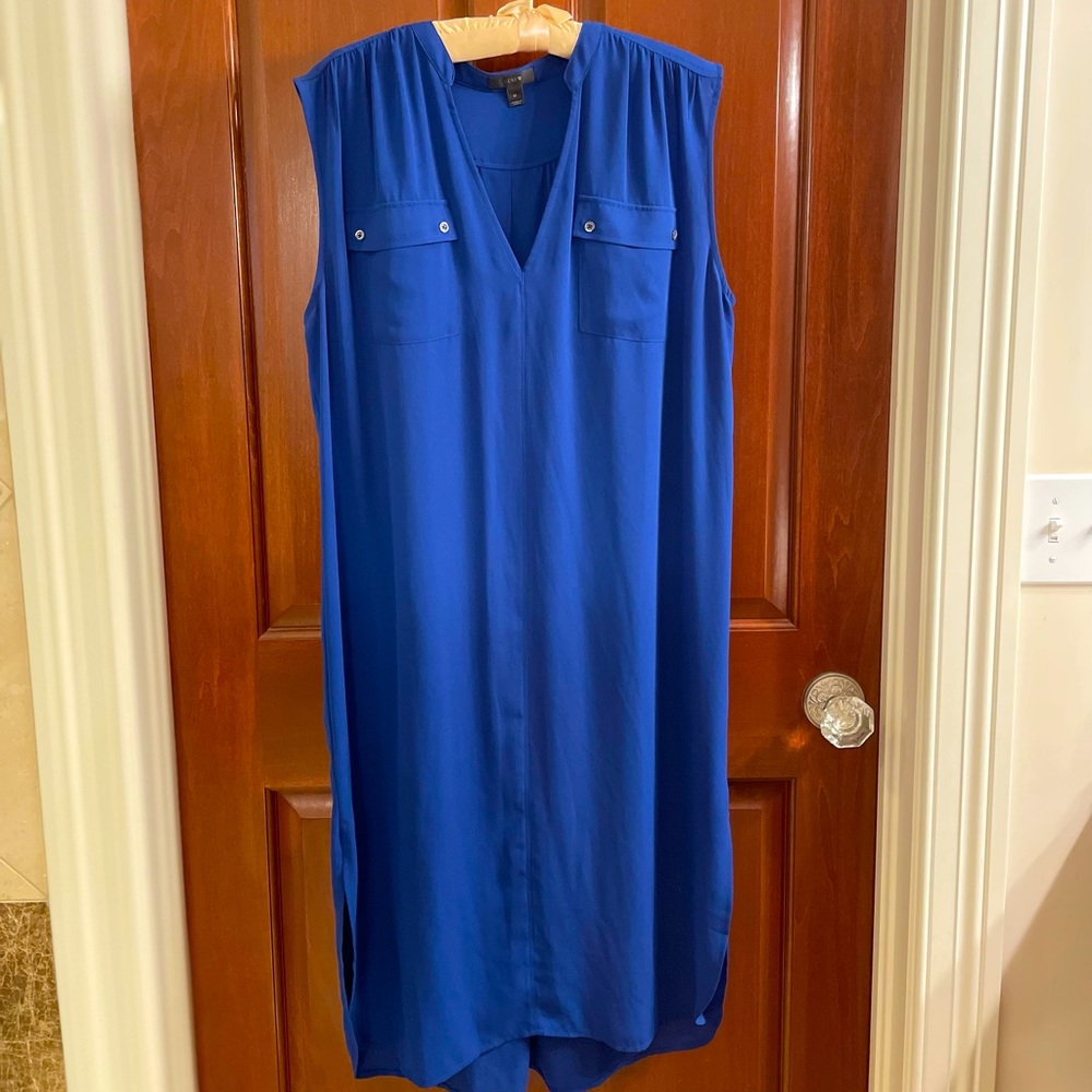 J Crew sleeveless shirt dress